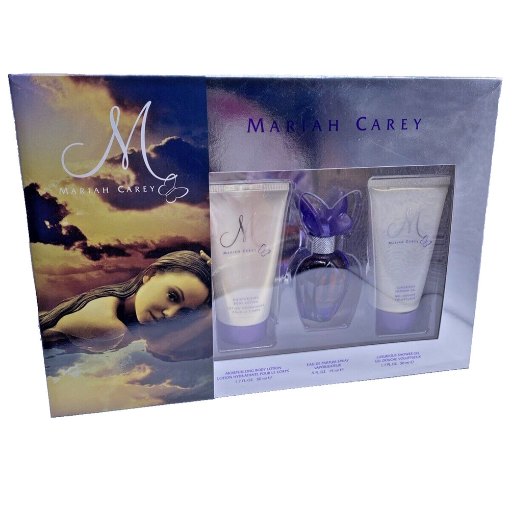 Mariah Carey Perfume Gift Box Set Eau de Parfum .5 Oz Spray Lotion & Shower Gel